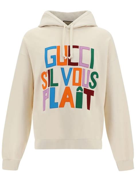 gucci s'il vous plait|Gucci S'il Vous Plait! Hoodie .